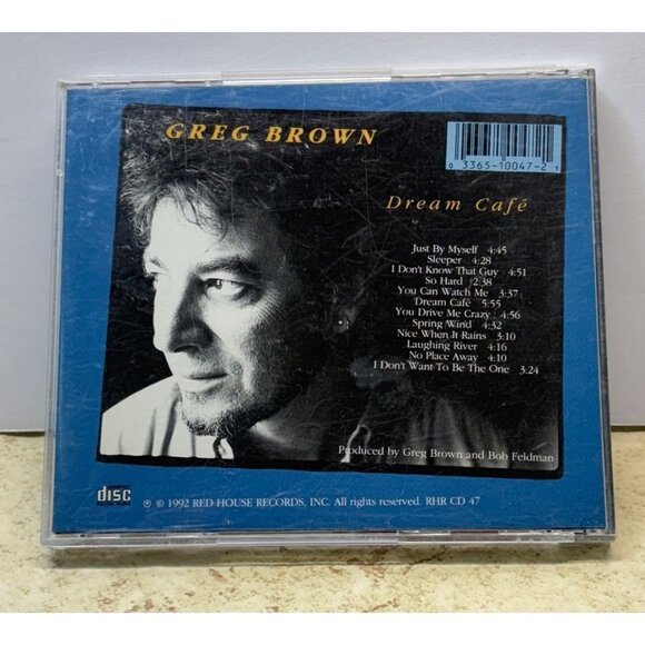 Greg Brown Dream Cafe CD Country 12 Tracks 1992 Red House - Picture 3 of 6